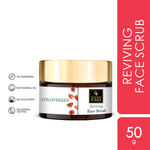 Buy Good Vibes Strawberry Reviving Face Scrub | Removes Dirt & Impurities, Suitable For Dull Skin | No Parabens, No Sulphates, No Mineral Oil, No Animal Testing (50 g) - Purplle
