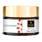 Buy Good Vibes Strawberry Reviving Face Scrub | Removes Dirt & Impurities, Suitable For Dull Skin | No Parabens, No Sulphates, No Mineral Oil, No Animal Testing (50 g) - Purplle