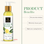 Buy Good Vibes Cleansing Face Wash - Lime & Basil (120 ml) - Purplle