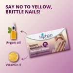 Buy HipHop Skincare Instant Nail Polish Remover Wipes with Argan Oil and Vitamin E, Acetone and Acetate Free, Cleans Up To 20 Nails (30 Wipes) - Pack of 2 - Purplle