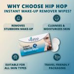 Buy HipHop Skincare Instant Make-up Remover Wipes, Cleanses, Tones and Moisturises Skin, Suitable for All Skin Types (30 Wipes) - Purplle