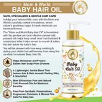 Buy Mom & World Baby Hair Oil (200 ml) - With Organic & ColdPressed Natural Oil for Kids - Purplle
