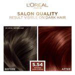 Buy L'Oreal Paris Excellence Fashion - Shade 5.54 Intense Warm Auburn (100 g) - Purplle