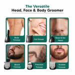 Buy LetsShave Head, Face & Body Groomer for Men, 6 Grooming Heads + 6 Combs + 1 Stand | 90Min Runtime & Water Proof | Full Body Trimmer, Nose Trimmer, Grooming Kit, Shaver Head - Purplle