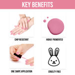Buy NY Bae Blossomin' Nail Lacquer - Pink Mauve 6 (6 ml) | Pink | Glossy Finish | Rich Pigment | Chip-proof | Long lasting | Cruelty Free - Purplle