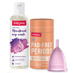 Buy SIRONA Menstrual Medium cup with Menstrual cup wash 2 Pcs - Purplle
