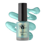 Buy NY Bae Hustlin' Nail Lacquer - Aquaholic Glow 5 (6 ml) | Blue | Glossy Finish | Rich Pigment | Chip-proof | Long lasting | Cruelty Free - Purplle