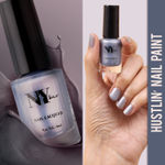 Buy NY Bae Hustlin' Nail Lacquer - High Heels & Desires 4 (6 ml) | Grey | Glossy Finish | Rich Pigment | Chip-proof | Long lasting | Cruelty Free - Purplle