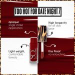 Buy Stay Quirky Mini Liquid Lipstick Red - Too Hot For Date Night 7 | Highly Pigmented | Non-drying | Long Lasting | Easy Application | Water Resistant | Transferproof | Smudgeproof (1.6 ml) - Purplle
