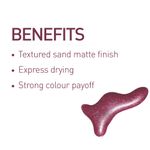 Buy MyGlamm Wandurlust Sand Matt Nail Paint-Raspberry Trifle-11ml - Purplle