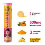 Buy Chicnutrix Cleanse - 500mg Natural Curcumin rich Turmeric - Blood Purifier for Healthy Skin - 25 Effervescent Tablets - Yummylicious Mango Flavour - Purplle