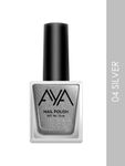 Buy AYA Nail Polish 04 Silver (10 ml) - Purplle