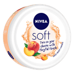 Buy NIVEA Soft Light Moisturizer Cream, Playful Peach, with Vitamin E & Jojoba Oil for Face, Hands and Body (100 ml) - Purplle
