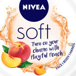 Buy NIVEA Soft Light Moisturizer Cream, Playful Peach, with Vitamin E & Jojoba Oil for Face, Hands and Body (100 ml) - Purplle
