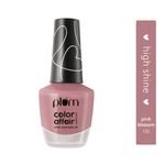 Buy Plum Color Affair Nail Polish - Pink Blossom - 130 | 7-Free Formula | High Shine & Plump Finish | 100% Vegan & Cruelty Free - Purplle