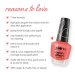 Buy Plum Color Affair Nail Polish - Peachy Sunday - 138 | 7-Free Formula | High Shine & Plump Finish | 100% Vegan & Cruelty Free - Purplle