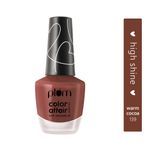 Buy Plum Color Affair Nail Polish - Warm Cocoa - 139 | 7-Free Formula | High Shine & Plump Finish | 100% Vegan & Cruelty Free - Purplle