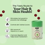 Buy Kapiva Biotin With Aloe Vera Gummies (Nourishes Hair & Skin)-30 Gummies - Purplle