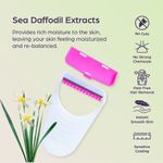 Buy Sanfe Underarm No Mess Razor for Women's Hair Removal - Pack of 5 with Sea Daffodil | Smooth & Instant Hair Removal (Multicolor) - Purplle