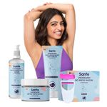 Buy Sanfe Underarm No Mess Razor for Women's Hair Removal - Pack of 5 with Sea Daffodil | Smooth & Instant Hair Removal (Multicolor) - Purplle
