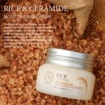 Buy The Face Shop Rice & Ceramide Moisturizing Cream, Moisturizing face cream for for brightening and strengthening the skin barrier 50 ml - Purplle