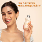 Buy The Face Shop Rice & Ceramide Moisturizing Emulsion with Rice Extracts for brightening skin |Light weight emulsion for Moisturizing, |Locks Moisture For 12 Hours, For Soft And Glowing Skin |Korean Beauty products for all skin types, 150ml - Purplle