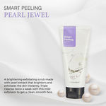 Buy The Face Shop Smart Peeling White Jewel Gentle Exfoliator Face Scrub with Pearl Powder extracts for Brightening| Removes Tan and Blackheads,120ml - Purplle