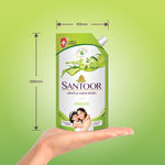 Buy Santoor Fresh Gentle Hand Wash, 750 ml with Natural goodness of Sweet Lime Peel & Tulsi - Purplle
