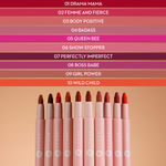 Buy SUGAR Cosmetics - Good Moodies - Lip Crayon - 04 Badass (Peachy Pink Lip Shade) Ultra Matte Finish, Transferproof and Smudgeproof - Lasts Up to 16 hours - Purplle