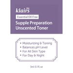 Buy Dear Klairs Supple Preparation Unscented Toner Sample (3 ml) - Purplle