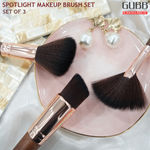 Buy GUBB Spotlight Kit Set Of 3 Makeup Brushes (Blush Brush, Fan Brush & Buffer Brush) - Purplle