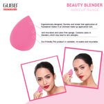 Buy GUBB Makeup Essentials Combo - Professional Beauty Blender, Eyelash Curler Rose Gold, Eyelash Set, Powder Brush, Fan Brush & Blush Brush - Purplle