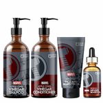 Buy Qraa Men Thor Apple Cider Vinegar Grooming Kit for Men | Apple Cider Vinegar Shampoo, Conditioner, Face & Beard Wash, Redensyl Infused Beard Growth Oil - Purplle