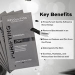 Buy Makeup Revolution Skincare Pore Cleansing Charcoal Nose Strips - Purplle
