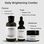 Buy Minimalist Daily Face Cleansing & Skin brightening AM/PM combo | Daily Cleanse->Treat->Moisturize (CTM) routine combo for Men & Women - Purplle
