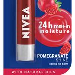Buy Nivea Tinted Lip Balm with Natural oils & 24H melt-in moisture- Fruity Pomegranate Shine - Purplle