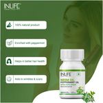 Buy INLIFE Neem Oil 350mg with Peppermint Oil 150mg for Digestive Health & Skin, Hair Care Supplement, Enteric Coated Capsules – 60 Liquid Filled Vegetarian Capsules - Purplle