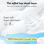 Buy PLUSH Ultra-Thin XXL Sanitary Pads for Women, 12 Pcs | For Light-Medium Flow | 2 Panty Liners | 100% Rash-Free | Pure U.S. Cotton Sanitary Napkins - Purplle