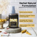 Buy Soulflower Herbal Kumkumadi Face Wash With Saffron, Turmeric, Gudhal, Mulethi Cooling Aloe Vera instant brightening & glowing skin, 120ml - Purplle