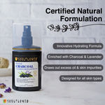 Buy Soulflower Herbal Charcoal Micellar Water Soap With Active Ingredients of Licorice, Aloe, Lavender & Cica, Deep Cleanse & Naturally Purifies, Alcohol Free, All Skin Types, 120ml - Purplle