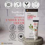 Buy Soulflower Herbal Vitamin C Under Eye Cream with Rosehip- Lightening Dark Circle & De-puffing, Non-greasy Formula, 15g - Purplle