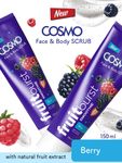 Buy Cosmo Fruit Burst Scrub Tube Berry Face & Body Scrub (150 ml) - Purplle