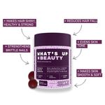 Buy What's Up Wellness What's Up Beauty Gummies for Hair, Skin & Nails with Biotin, Zinc, Folic Acid - 30 Days Pack - Purplle