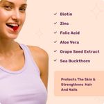 Buy What's Up Wellness What's Up Beauty Gummies for Hair, Skin & Nails with Biotin, Zinc, Folic Acid - 30 Days Pack - Purplle