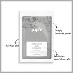 Buy Purplle Keep Calm And Exfoliate Charcoal Sheet Mask with Charcoal Extracts (20 ml) - Purplle