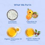 Buy The Moms Co. Talc-Free Natural Baby Powder with Cornstarch | Baby Powder for Newborn | With Chamomile Oil, Calendula Oil and Organic Jojoba Oil-200 Gm | - Purplle