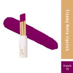 Buy MyGlamm LIT Creamy Matte Lipstick-French 75-3.7gm - Purplle