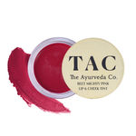 Buy TAC - The Ayurveda Co. Lip & Cheek Tint Blush with Beetroot, Cocoa, Coconut & Olive Oil - 10g - Purplle