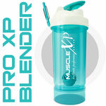 Buy MuscleXP Gym Shaker PRO XP Blender 100 % Leakproof Guarantee Shaker Blender 650 ml with Compartment, For Protein, Pre Workout and BCAAs, BPA Free Material Sipper Bottle (Sea Green) - Purplle
