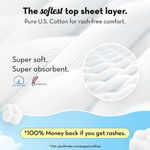 Buy PLUSH Ultra-Thin XXL Sanitary Pads for Women, 25 Pcs | For Light-Medium Flow | 4 Panty Liners | 100% Rash-Free | Pure U.S. Cotton Sanitary Napkins - Purplle